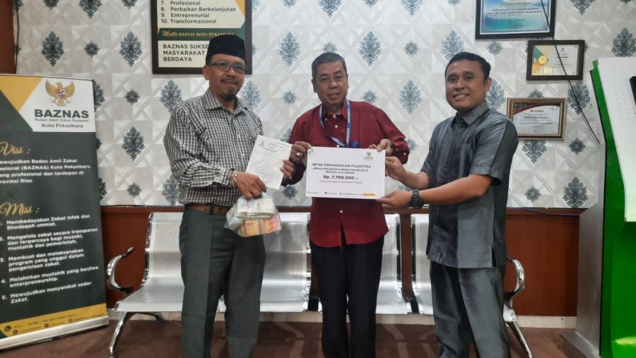 Masjid Raya Irham, Masjid LDII Haji Dasiran dan Musholla Al Hikmah Serahkan Bantuan untuk Palestina